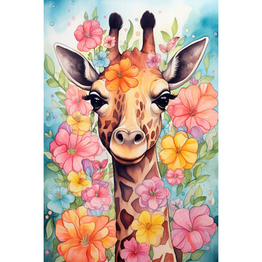 Tableau Sur Toile Avec Une Girafe